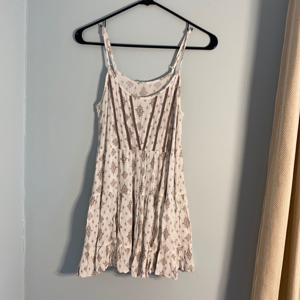 Tiered Boho Style Tank Top, Pink Blush Small